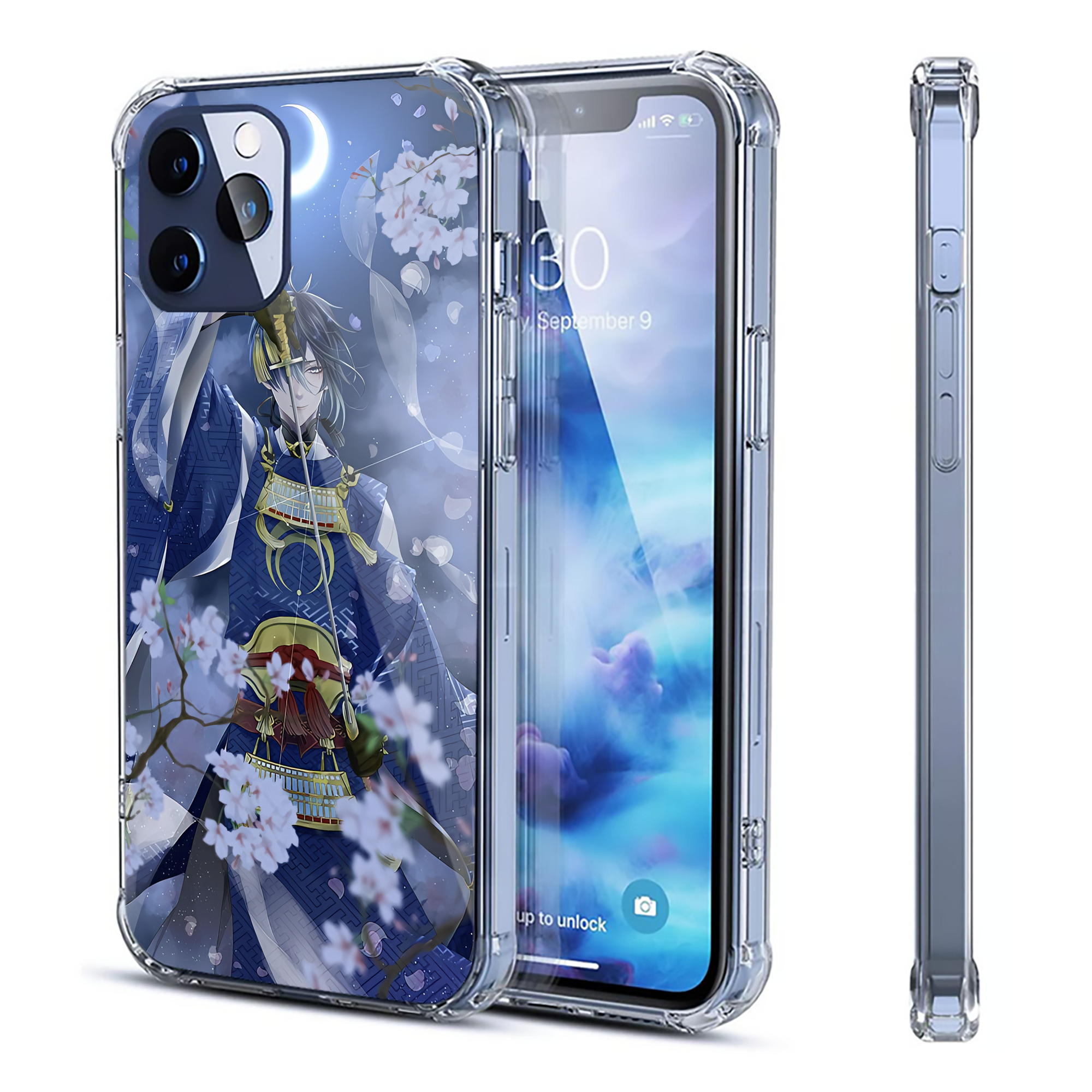 （画像用） 刀剣乱舞 Touken Ranbu 【iPhone 12シリーズ対応】透明スマホケース（クリアソフトケース）